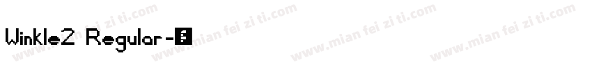 Winkle2 Regular字体转换